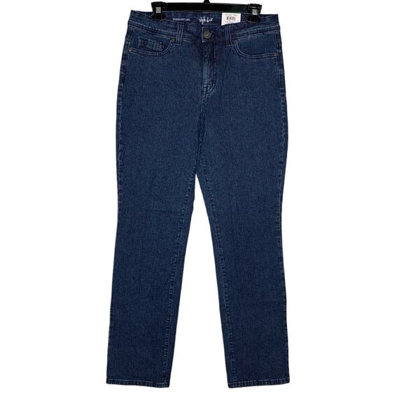 Style & Co NWT Straight Leg Jeans 5 Working Pockets Belt Loops Size 8 - Picture 1 of 12